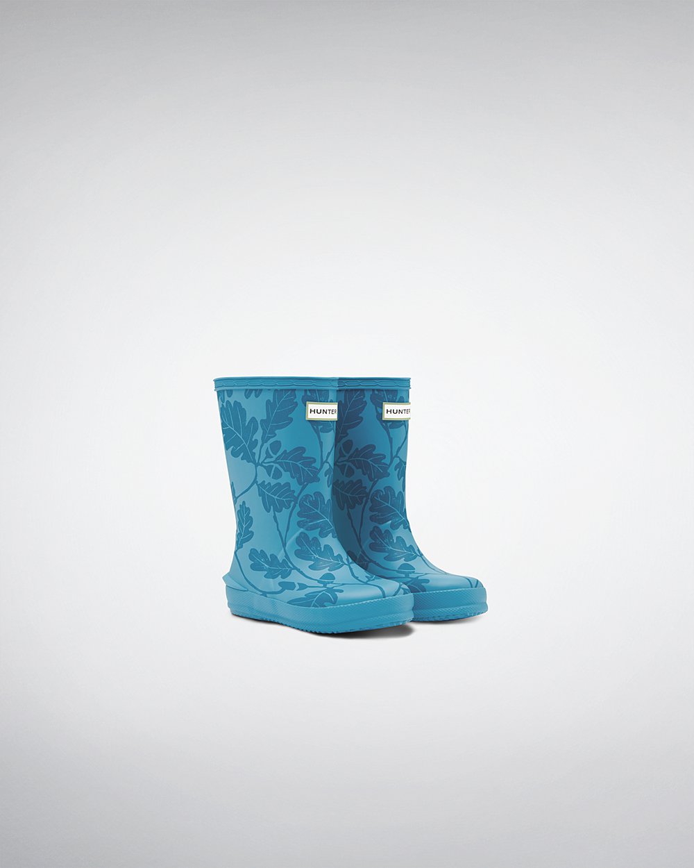 Hunter Original First National Trust Print Rain Boots - On Sale Kids Blue - ODYTZB598